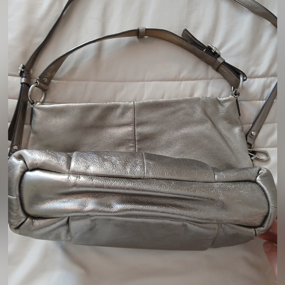 Coach Shimmering metallic Shoulder Bag - Picture 8 of 10
